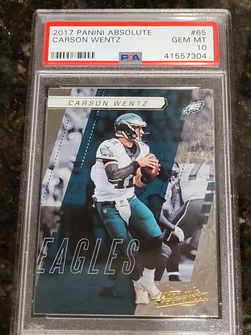 2017 Panini Absolute Carson Wentz PSA 10
