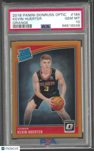 2018 Panini Donruss Optic Kevin Huerter #184 Orange PSA 8