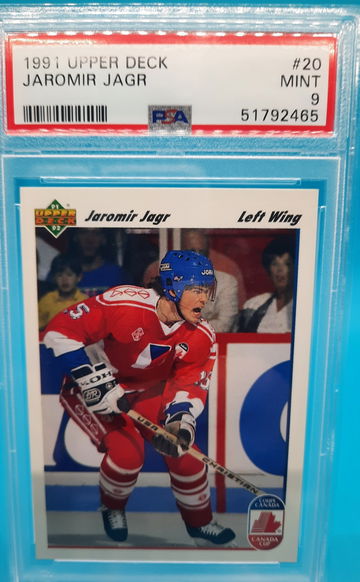 1991 Upper deck Hockey #20 Jaromir Jagr PSA 9 
