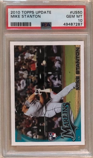 2010 Topps Update #US50 Mike Stanton PSA 10