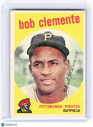 Topps 1959 Topps Baseball—Roberto Clemente #478 —Very Good