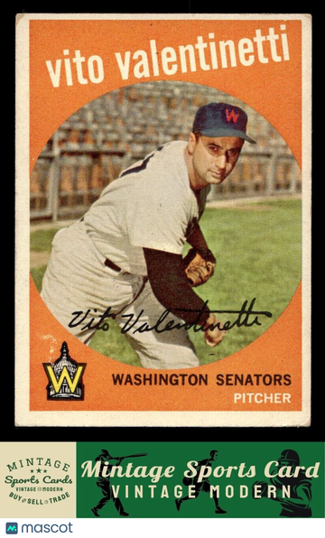 1959 Topps Vito Valentinetti #44 ERR