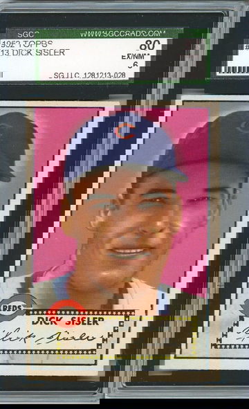1952 Topps Dick Sisler #113 SGC 80 P1335