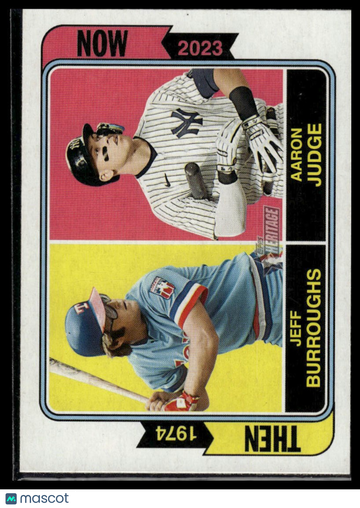 2023 Topps Heritage Jeff Burroughs / Aaron Judge #TAN-12 Then and Now