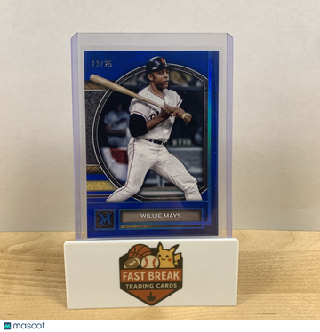 2025 Topps Museum Collection Willie Mays #10 Blue Base
