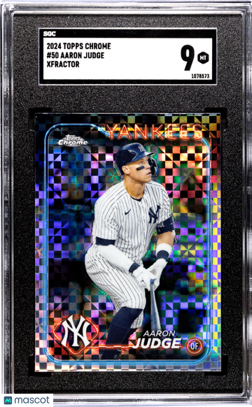 2024 Topps Chrome Aaron Judge #50 Xfractor SGC 9