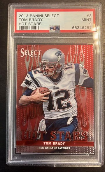2013 Panini Select Tom Brady Hot Stars PSA 9