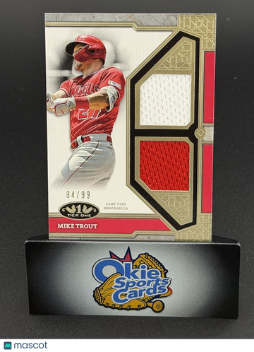 2024 Topps Tier One Mike Trout #TIR-MT /99 Game-Used Memorabilia