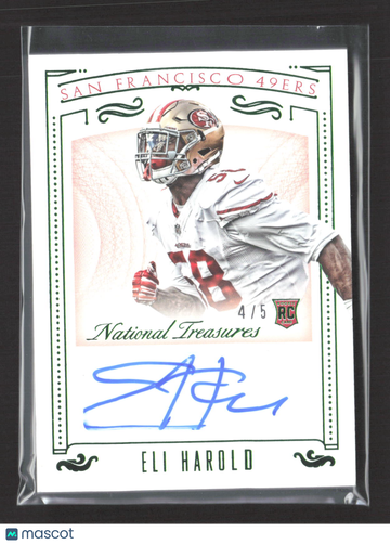 2016 Panini National Treasures Eli Harold #163 /5 RC