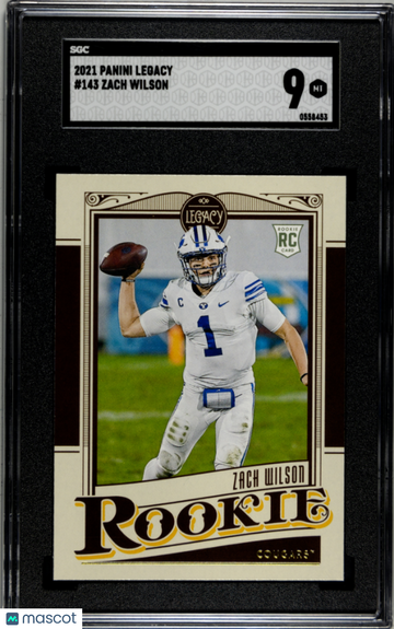 2021 Panini Legacy Zach Wilson #143 SGC 9