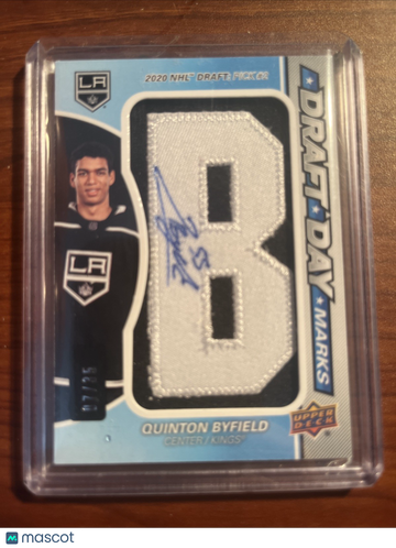 2021 SP Game Used Quinton Byfield Rookie