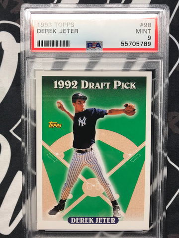 1993 Topps Derek Jeter Rookie Card #98 PSA 9