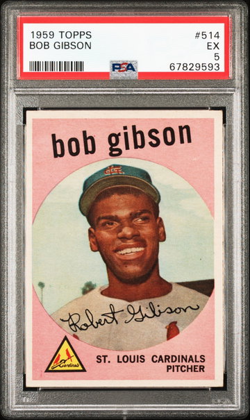 1959 Topps Bob Gibson #514 PSA 5 EX