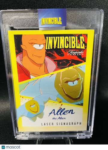 2025 Super Products Invincible Allen Alien Yellow Laser Signagraph 71/100 CC-16 Keepsake Edition