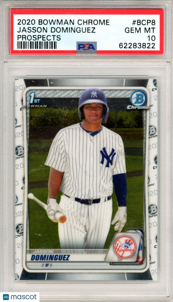 2020 Bowman Chrome Prospects Jasson Dominguez #BCP8 PSA 10