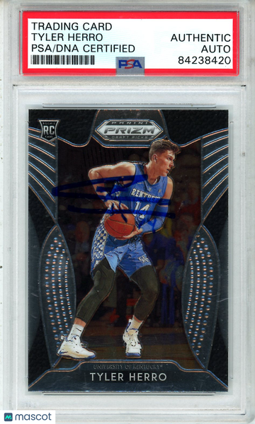2019 Panini Prizm Draft Picks Tyler Herro PSA Authentic Auto Authentic