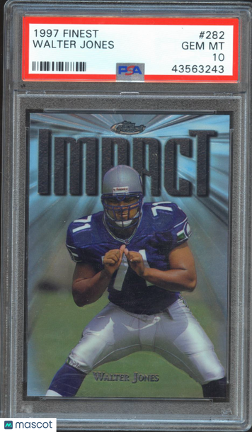 1997 Finest Walter Jones #282 PSA 10