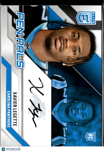 Xavier Legette 2024 Panini Donruss Elite Pen Pals RC Auto Carolina Panthers