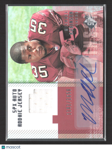 2006 Upper Deck SPx Michael Robinson #211 Event-Worn Memorabilia 1181/1650 SPx Auto Rookie Jersey Auto