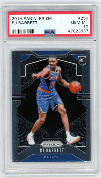 RJ Barrett 2019 Panini Prizm RC PSA 10 Gem Mint