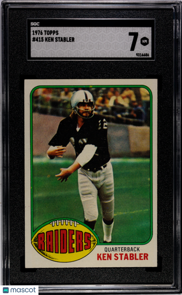 1976 Topps Ken Stabler #415 SGC 7