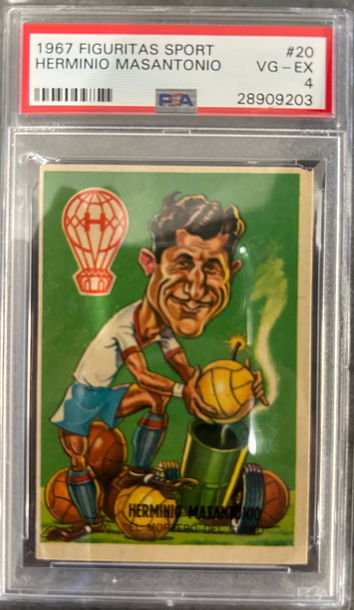 1967 Figuritas Sport Herminio Masantonio PSA 4
