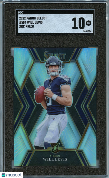 2022 Select Will Levis #504 Silver Prizm Rookie SGC 10