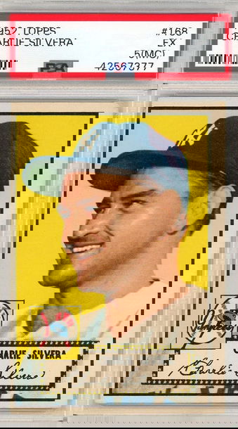 1952 Topps Charlie Silvera #168 PSA 5 (MC) P1322