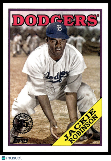 2023 Topps Jackie Robinson #T88-44 1988 Topps Baseball 35th Anniversary (Series One)