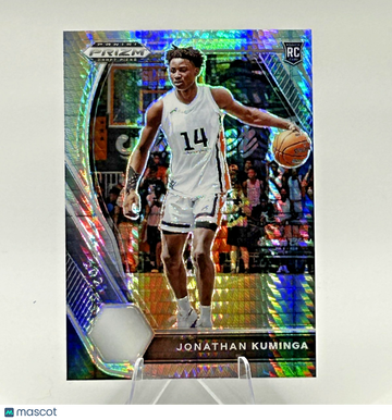 2021-22 Panini Prizm Draft Picks Jonathan Kuminga #5 Hyper Prizm Parallel/Variety Rookie Base Set