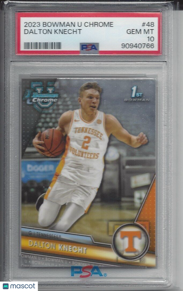 2023 Bowman University Chrome Dalton Knecht #48 PSA 10