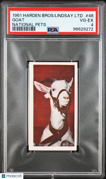 1961 Harden Bros. & Lindsay LTD National Pets Goat #46 PSA 4