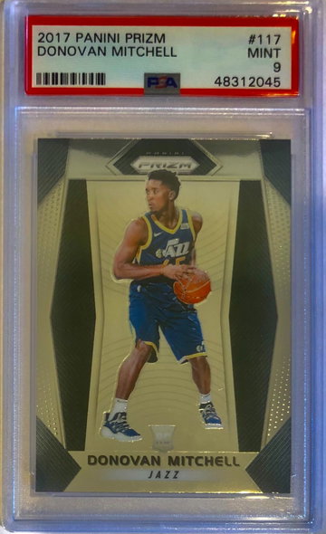 2017 Donovan Mitchell Prizm PSA 9