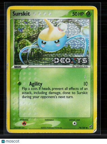 Pokemon 2005 EX Deoxys Surskit #78/107