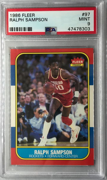 Ralph Sampson Rookie 1986 Fleer #97 - PSA 9 Mint