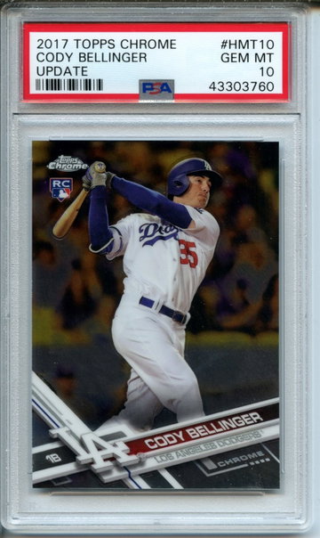 2017 Topps Chrome Update Cody Bellinger #HMT10 PSA Gem Mint 10