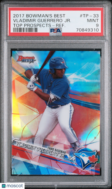 2017 Bowman's Best Top Prospects Vladimir Guerrero JR. #TP33 Refractor PSA 9