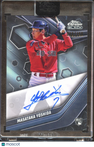 2023 Topps Chrome Black Masataka Yoshida #CBA-MY /150 RC