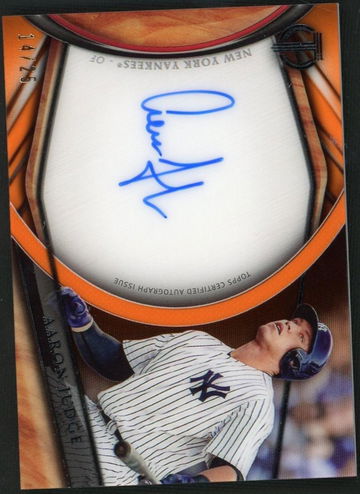 2018 Topps Tribute Orange Aaron Judge #TA-AJU Auto /25