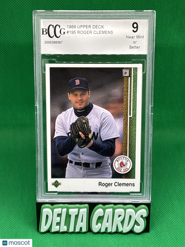 1989 Upper Deck Roger Clemens #195 BCCG 9