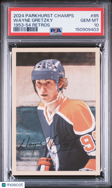 2024 Upper Deck Parkhurst Champions 1953-54 Retros Wayne Gretzky #85 Low Pop PSA 10