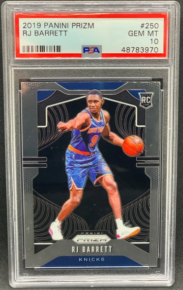 RJ Barrett 2019 Panini Prizm PSA 10