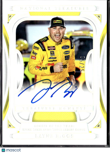 2025 Panini National Treasures Racing Treasured Moments Layne Riggs #TM-LRS /25