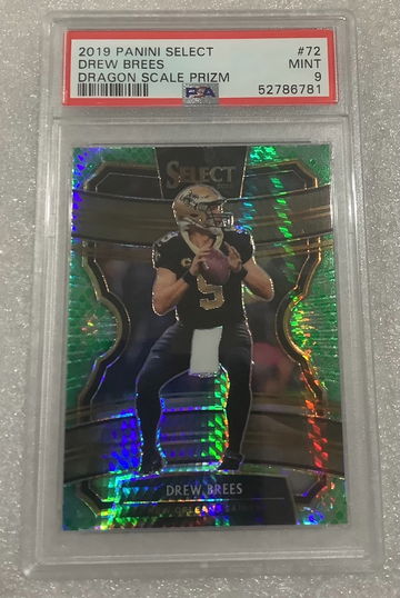 2019 Select Dragon Drew Brees Concourse/88 PSA 9 Saints 
