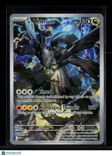 2026 Mega Evolution – Ascended Heroes N'S Zekrom Holo one gold star #031