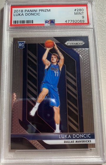 2018 Prizm Luka Doncic RC PSA 9