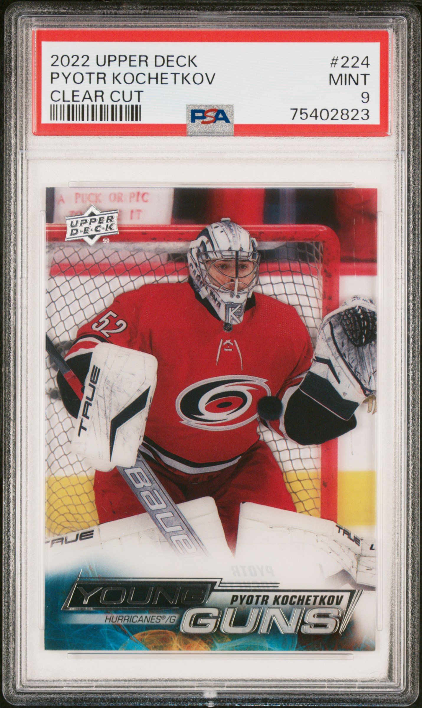 2022 Upper Deck Pyotr Kochetkov #224 Clear Cut PSA 9