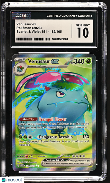 2023 Pokemon Scarlet & Violet 151 Venusaur ex Holo Ultra Rare Ultra Rare CGC 10 #182/165