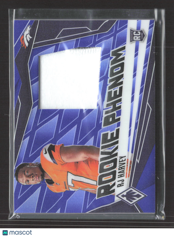 2025 Panini Phoenix Rookie Phenom RJ Harvey #PJY-RHY Jersey Patch RC 0/199