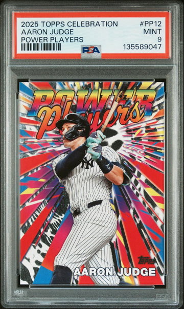 2025 Topps Series 1 Aaron Judge #PP-12 PSA 9